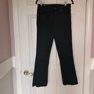 LEVI’S BLACK STRETCH KICK FLARE JEANS